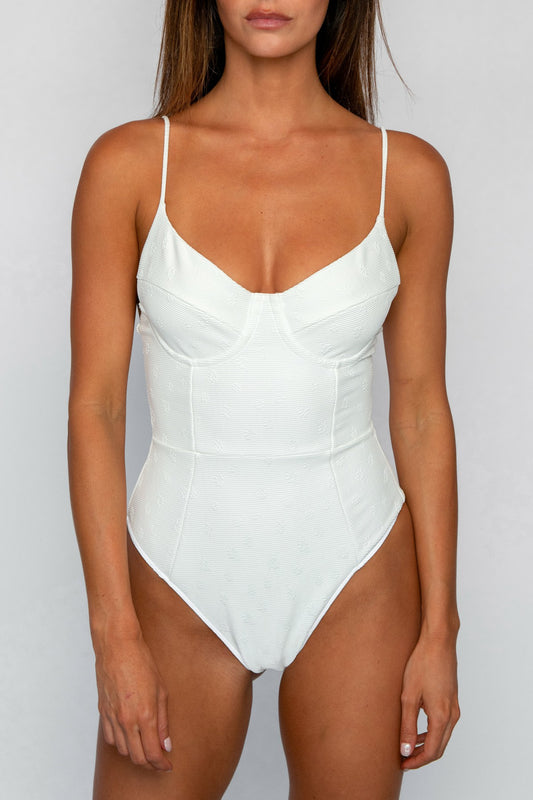 Rachel One Piece Bathing Suit in Honeymoon | Skatie