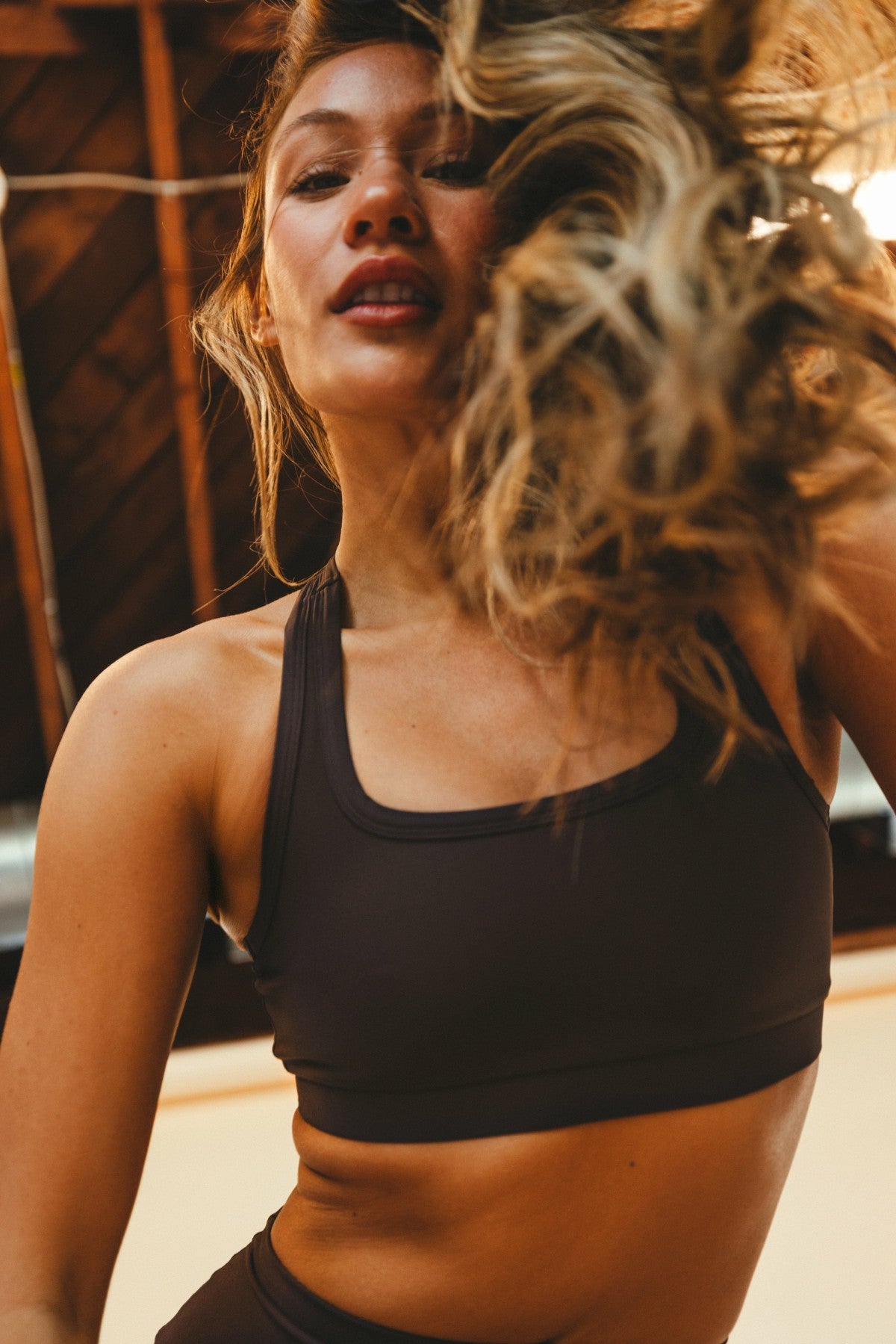 Shirley Sports Bra in Toasted | Skatie