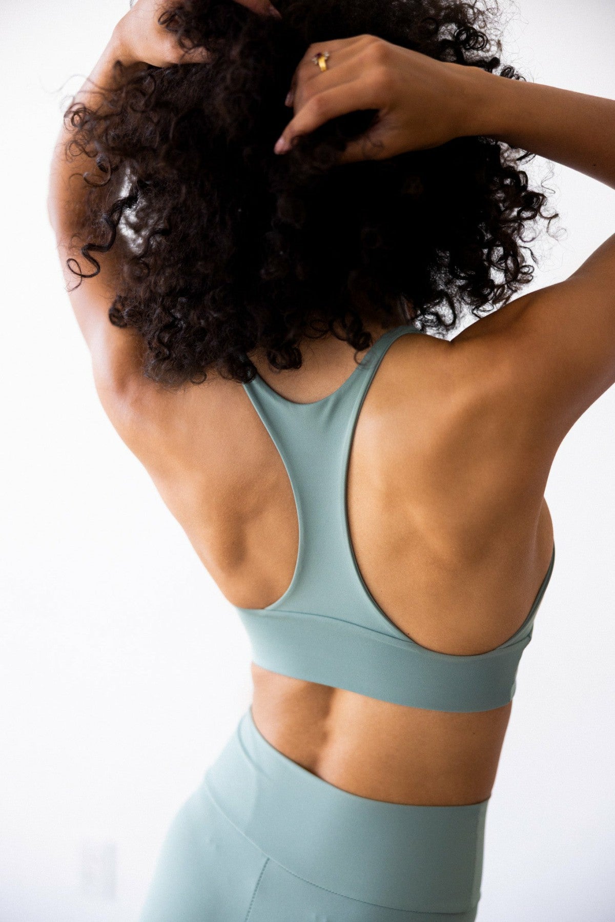 Pepper Sports Bra in Sage | Skatie