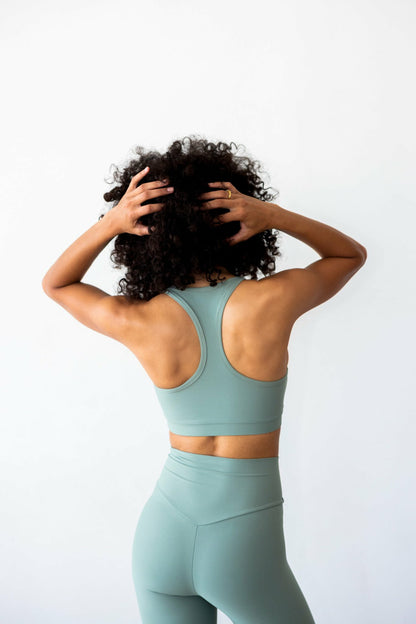 Shirley Sports Bra in Sage | Skatie
