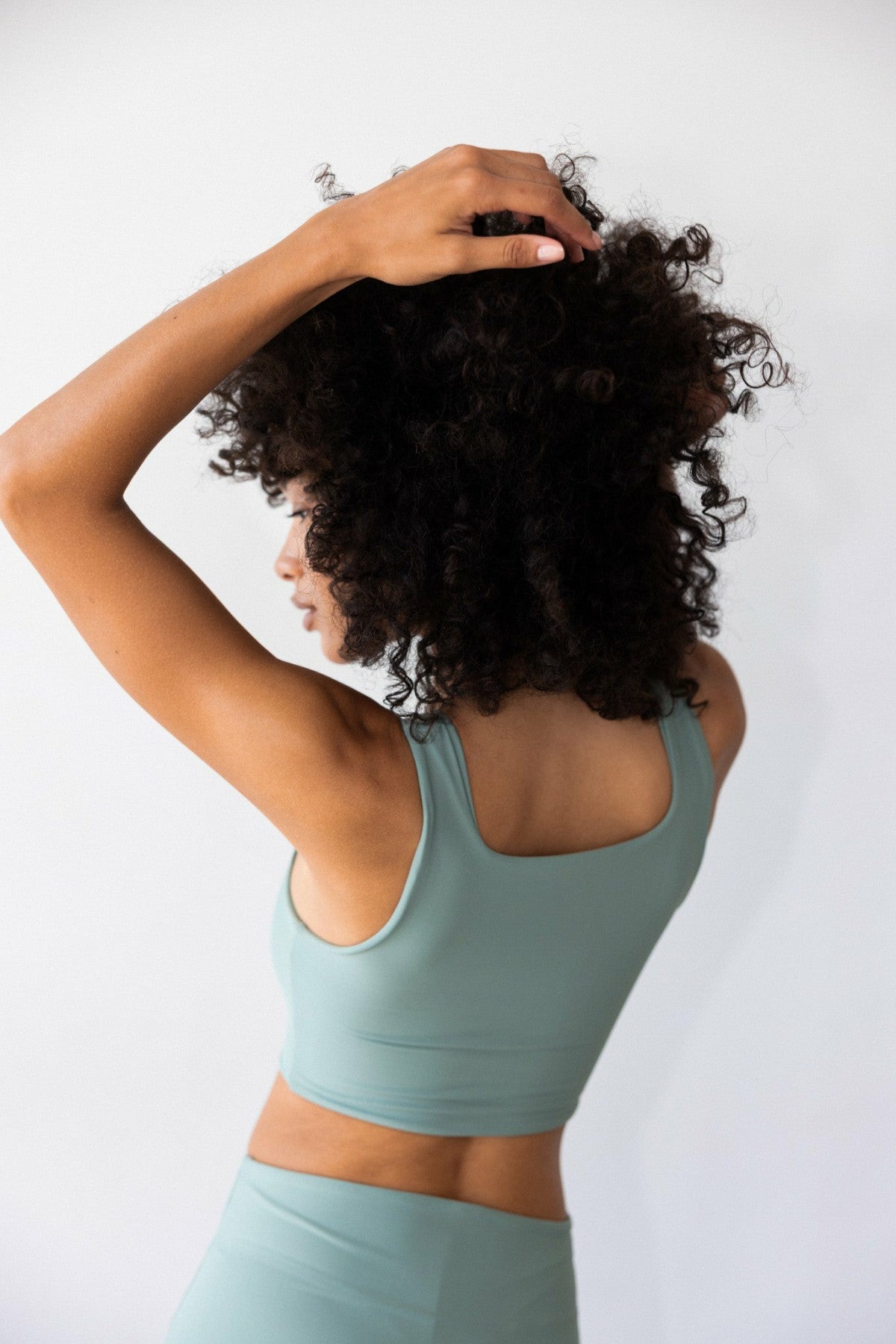 Carter Sports Bra in Sage | Skatie