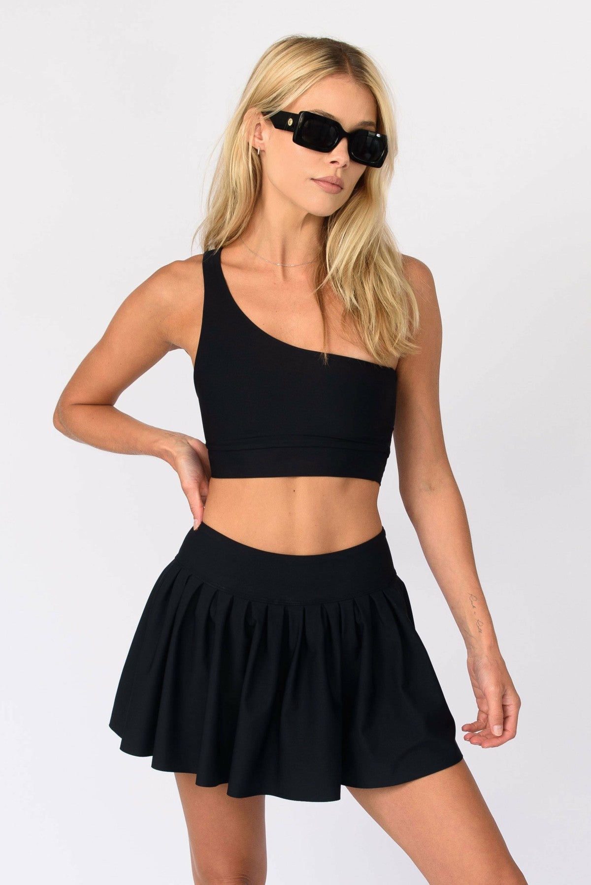 Ansley Sports Bra in Black | Skatie