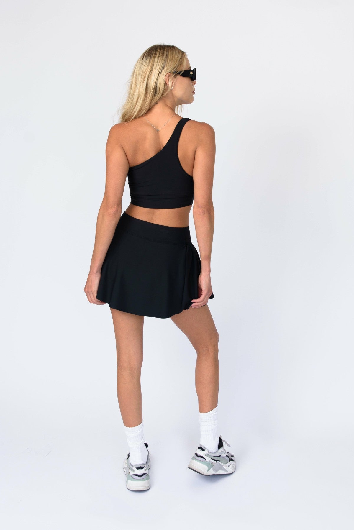 Ansley Sports Bra in Black | Skatie