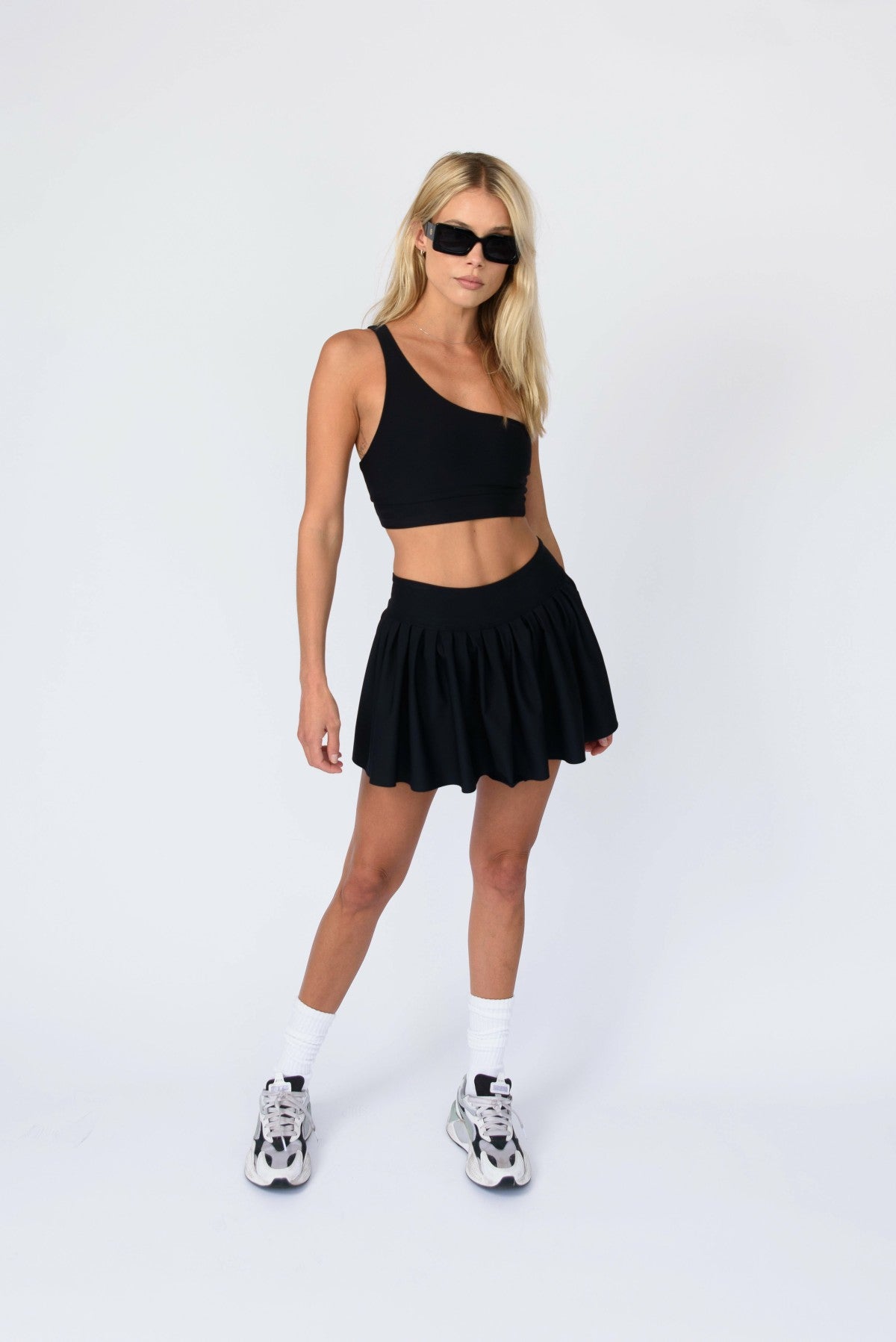 Ansley Sports Bra in Black | Skatie