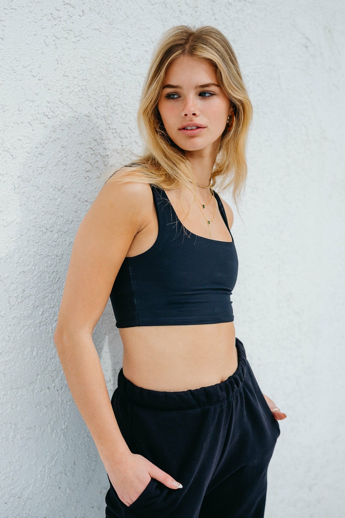 Carter Sports Bra in Black | Skatie