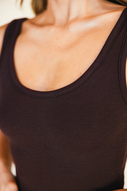 Stephanie Tank Baby Ribbed in Toasted | Skatie