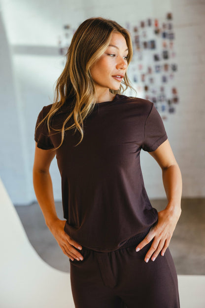 Bestie Tee Jersey in Toasted | Skatie