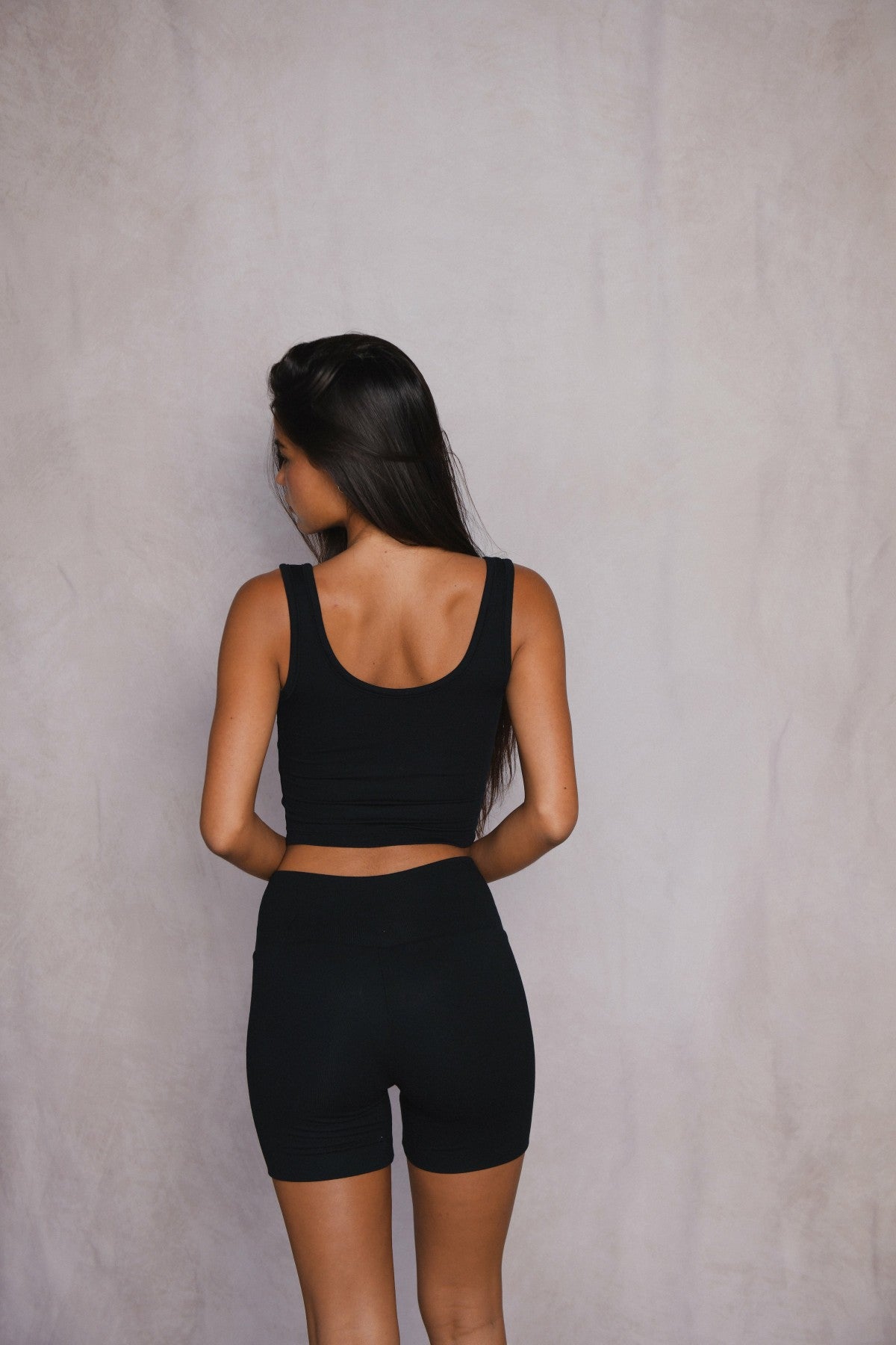 Baby Ribbed Bike Short in Black | Skatie