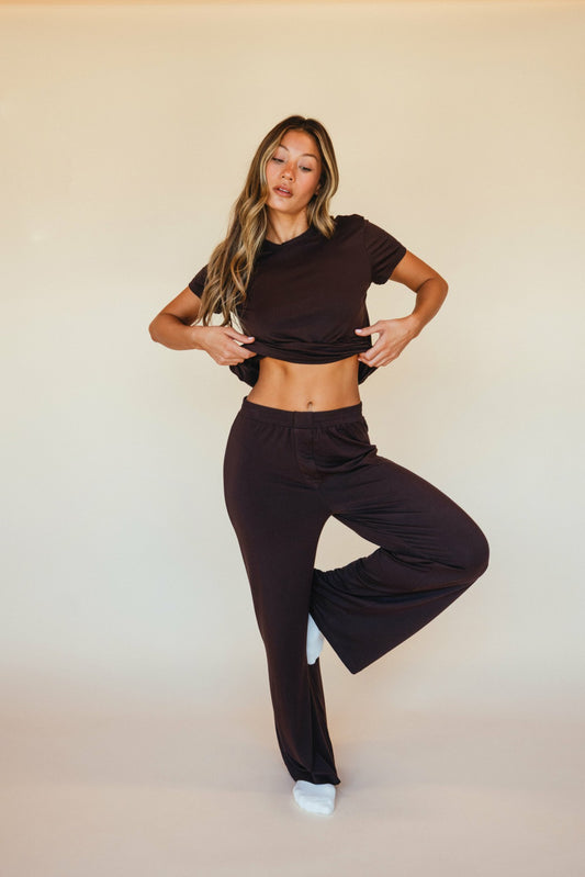 James Boxer Pants Jersey in Toasted | Skatie