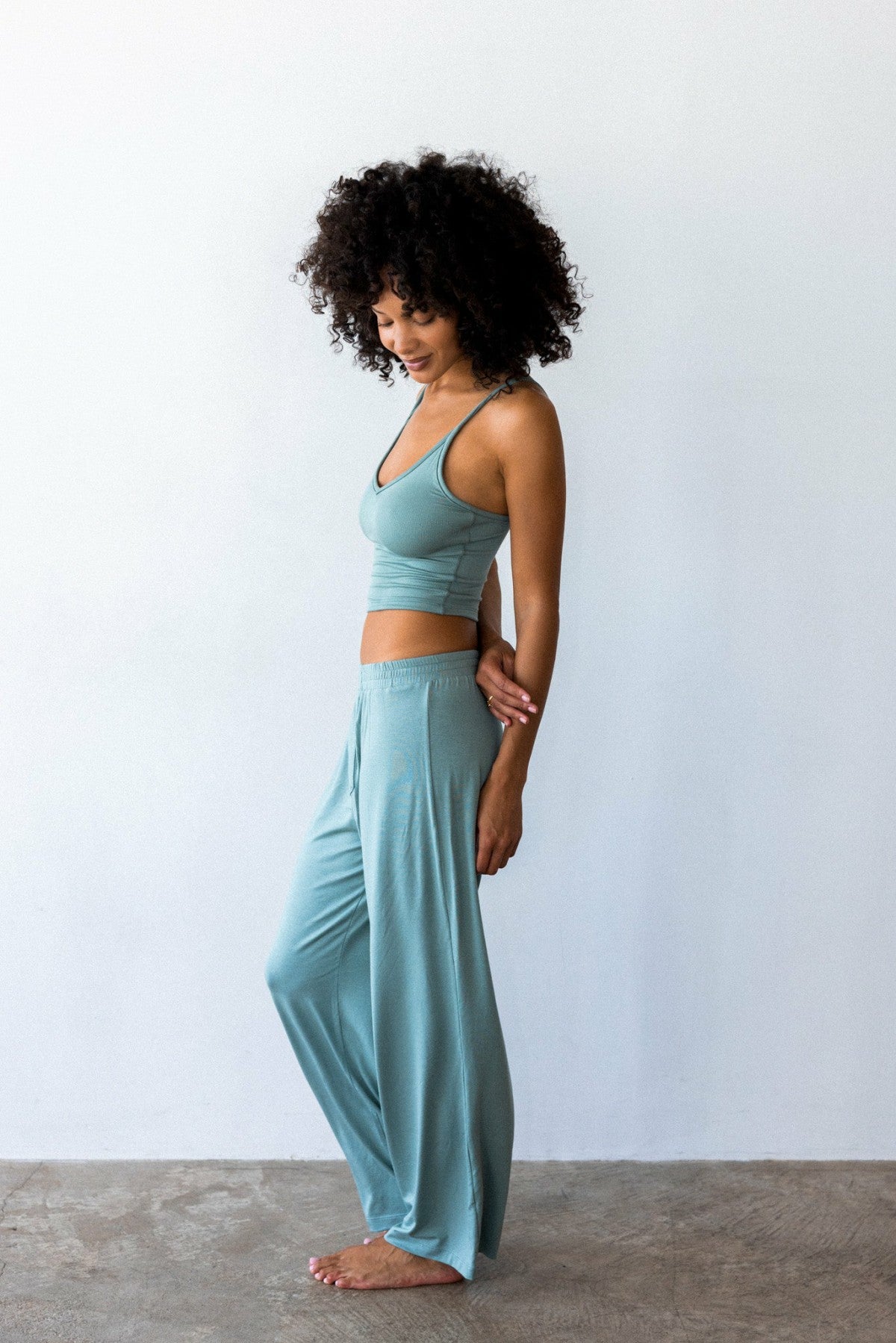 James Boxer Pants Jersey in Sage | Skatie