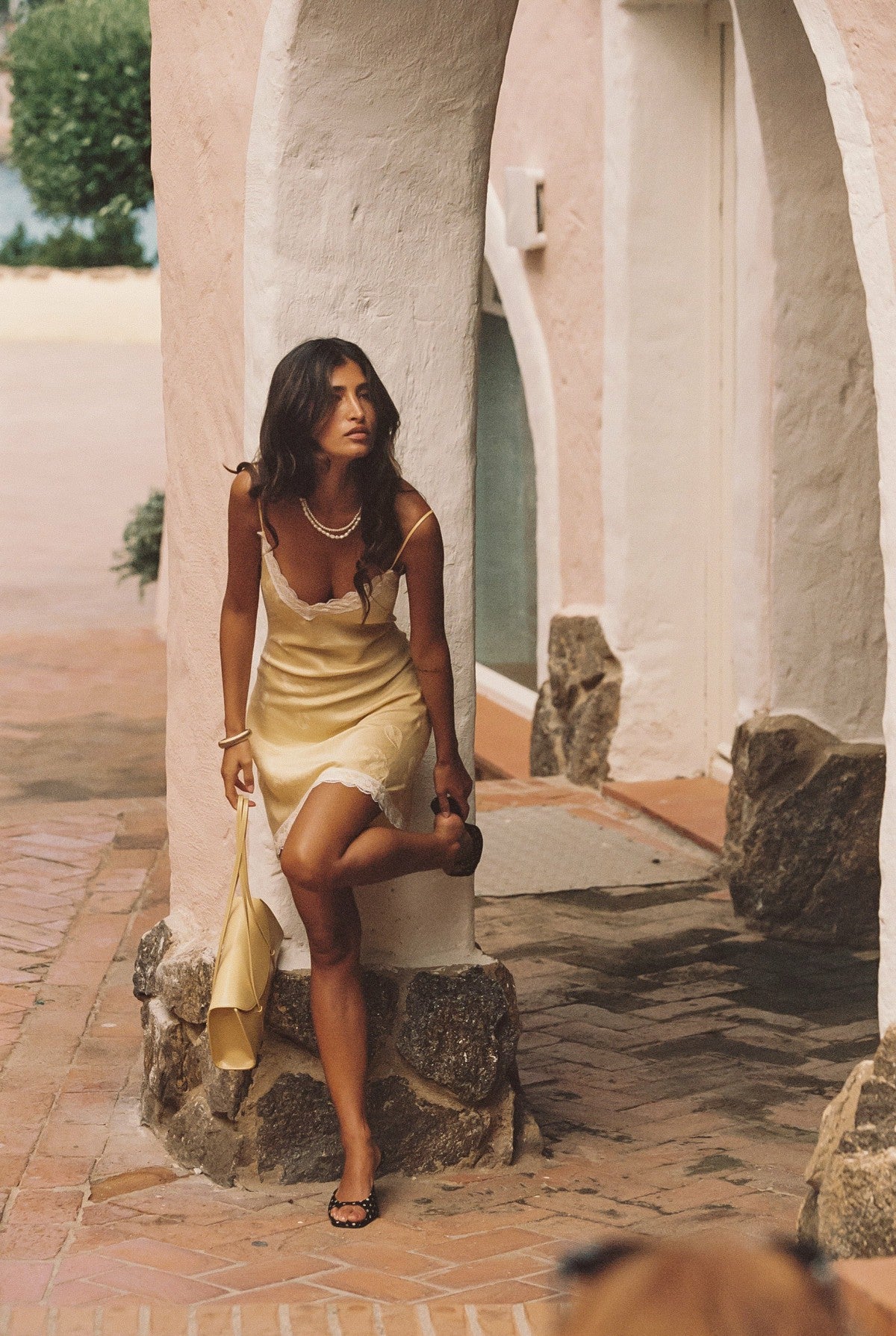 Eva Mini Dress in Lemon | Skatie