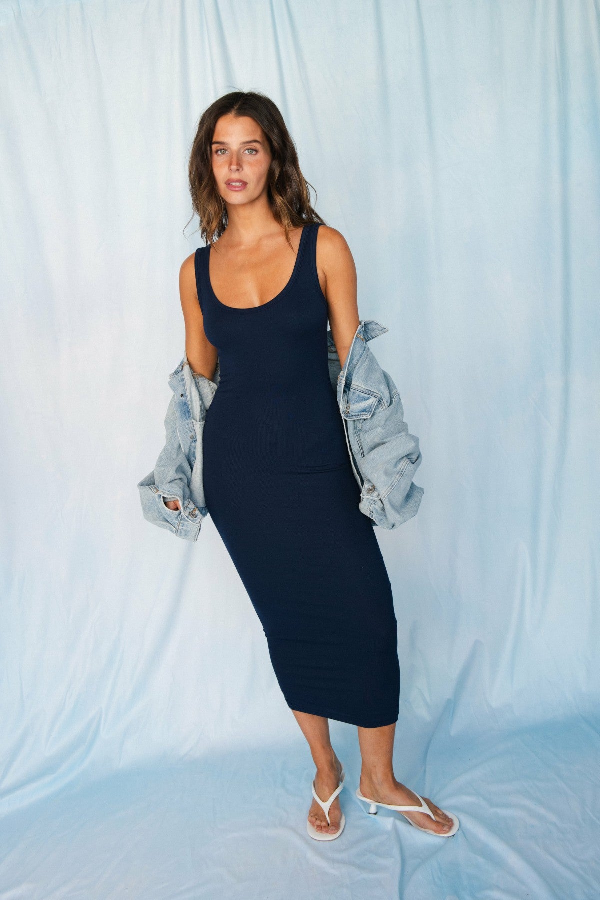 Alex Dress Ribbed in Twilight | Skatie