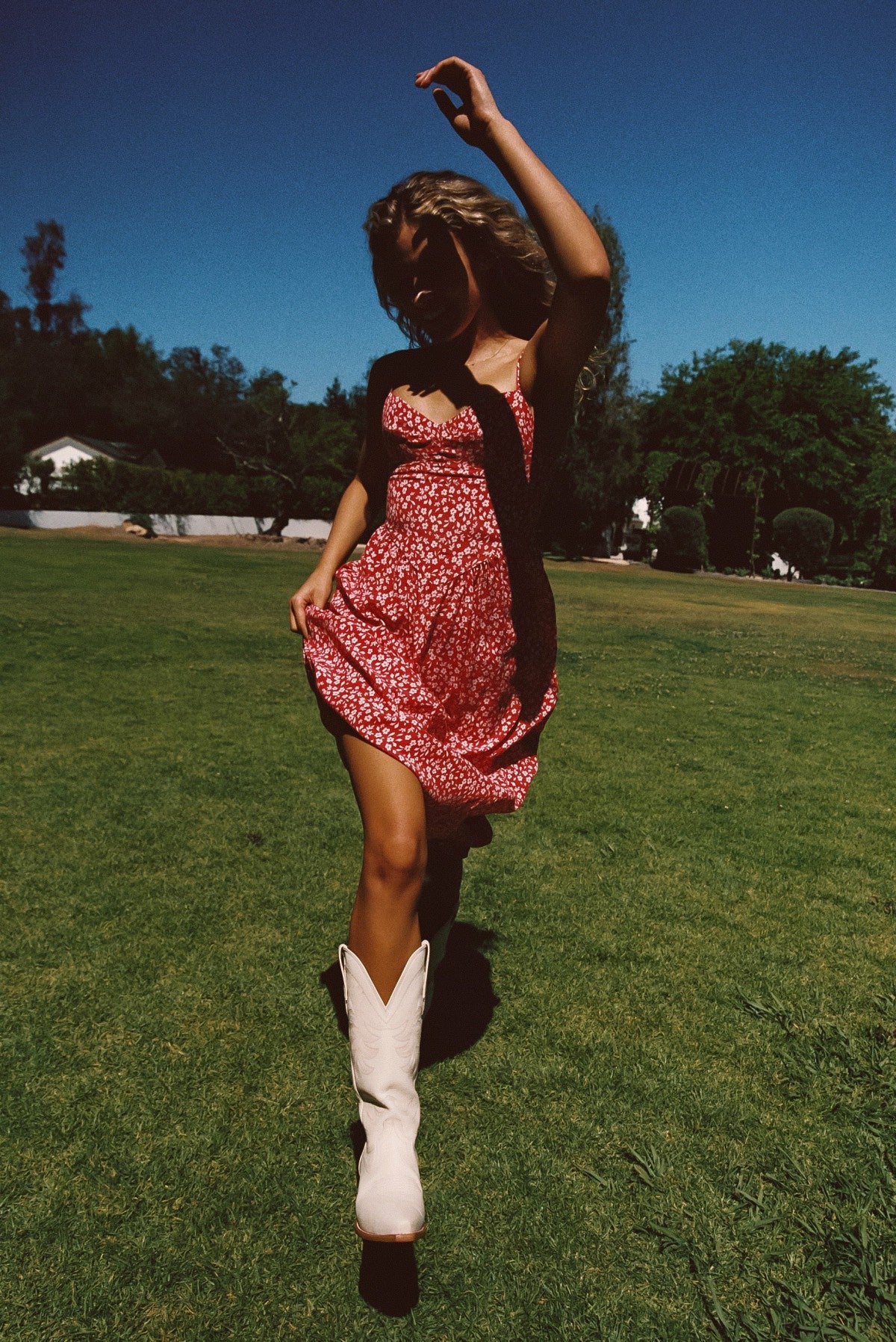 Aurora Midi Dress in Corvette | Skatie