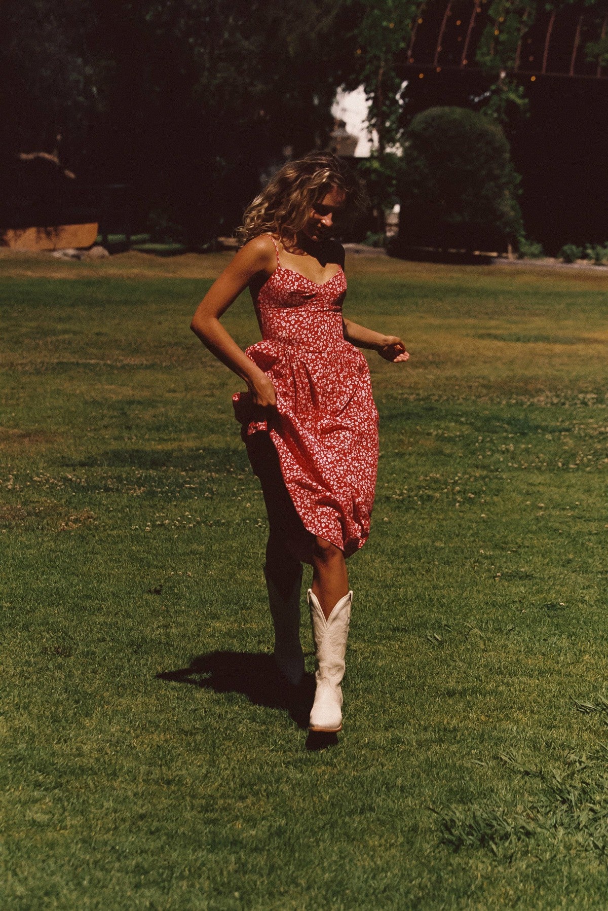 Aurora Midi Dress in Corvette | Skatie
