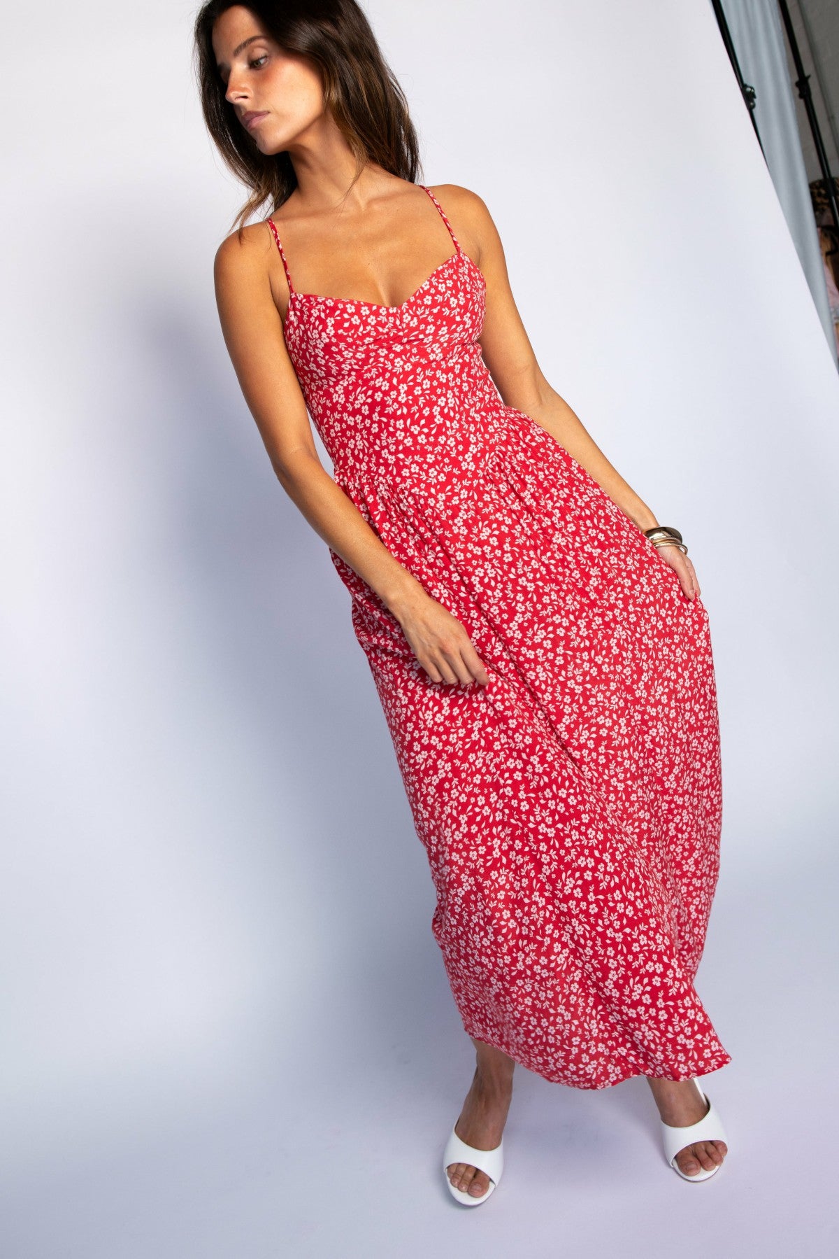 Aurora Midi Dress in Corvette | Skatie