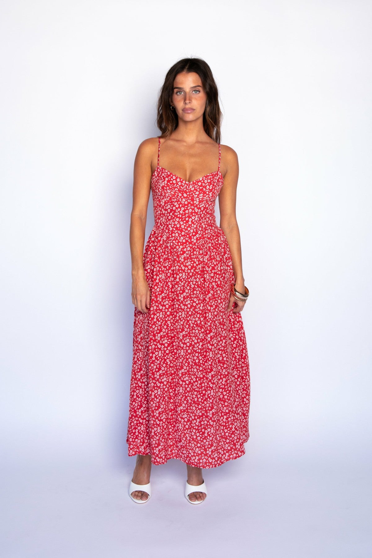 Aurora Midi Dress in Corvette | Skatie