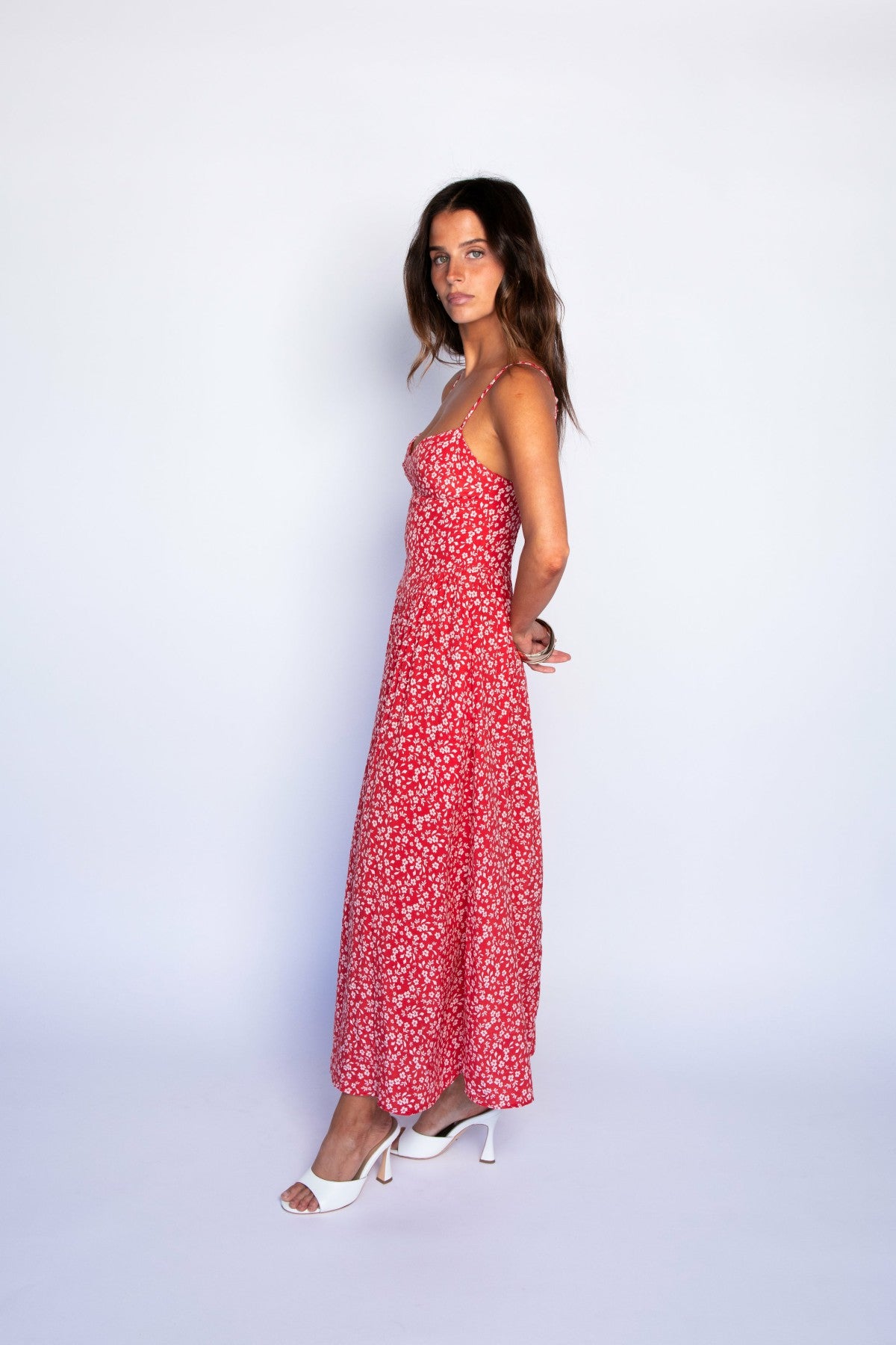 Aurora Midi Dress in Corvette | Skatie