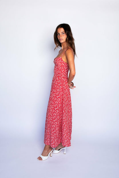 Aurora Midi Dress in Corvette | Skatie