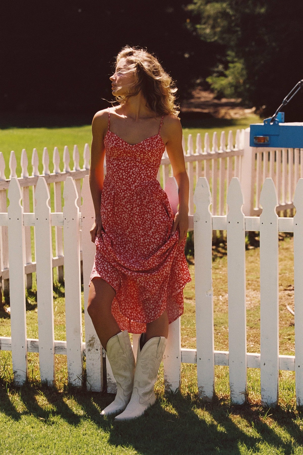 Aurora Midi Dress in Corvette | Skatie