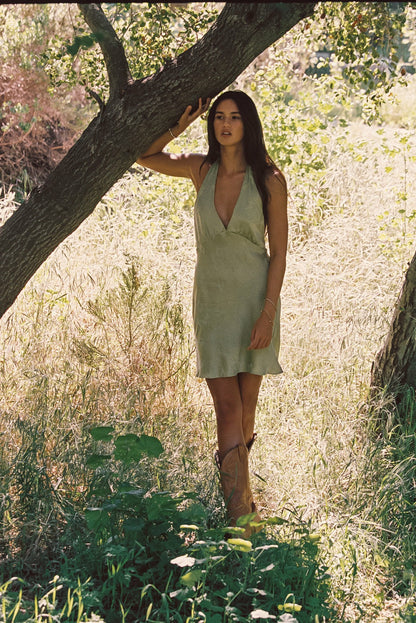 Goldie Mini Dress in Clover | Skatie