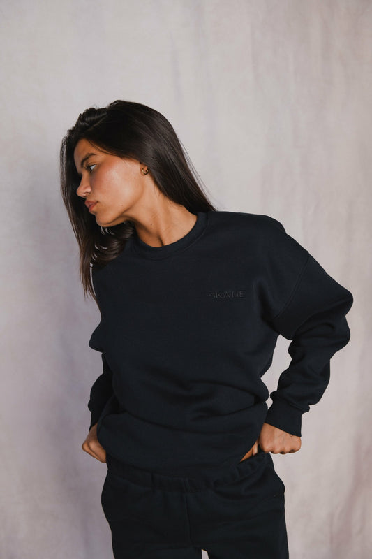 Ultralux Chris Crewneck in Black | Skatie