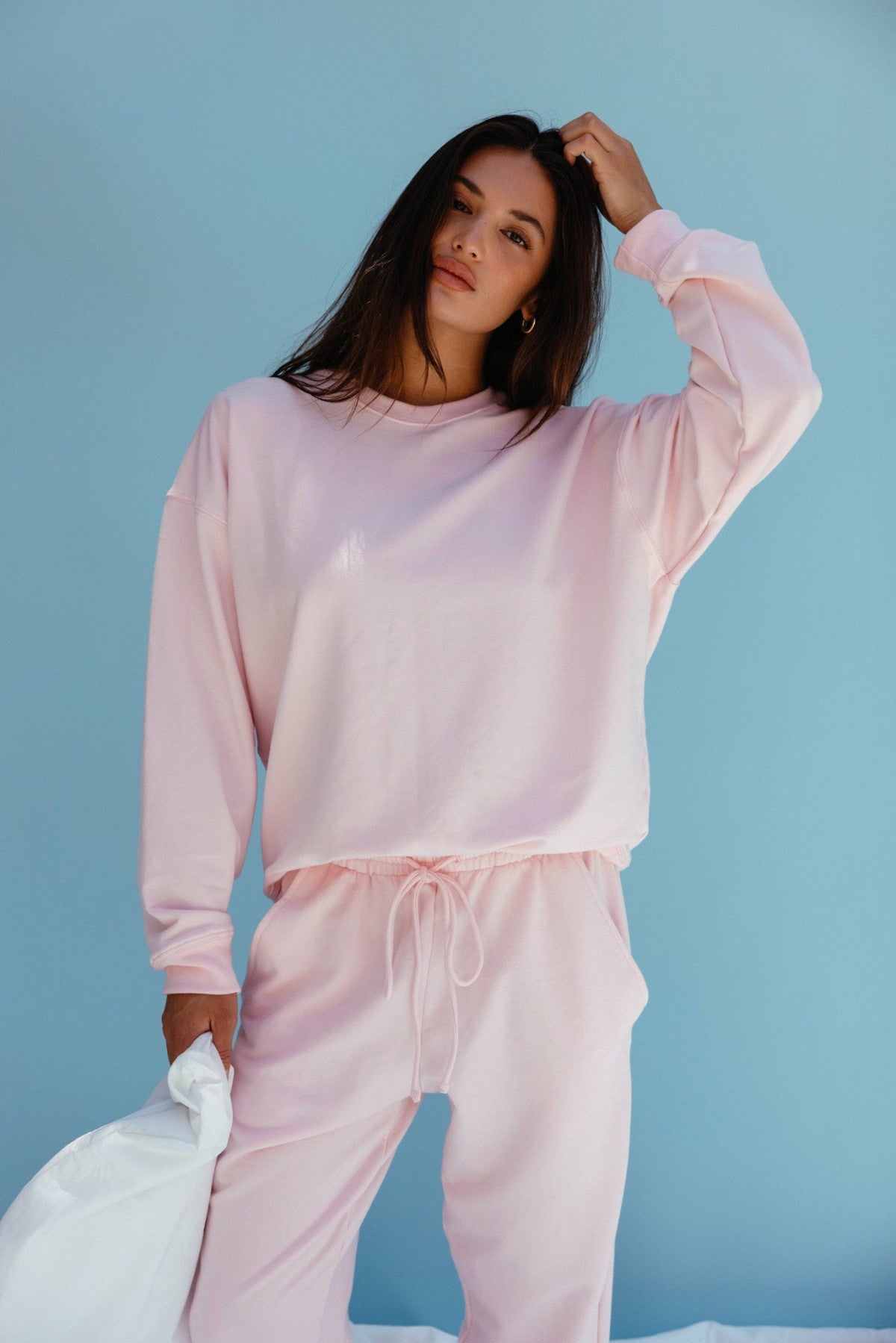 CLOUDLUX Chris Crewneck in Bubblegum | Skatie