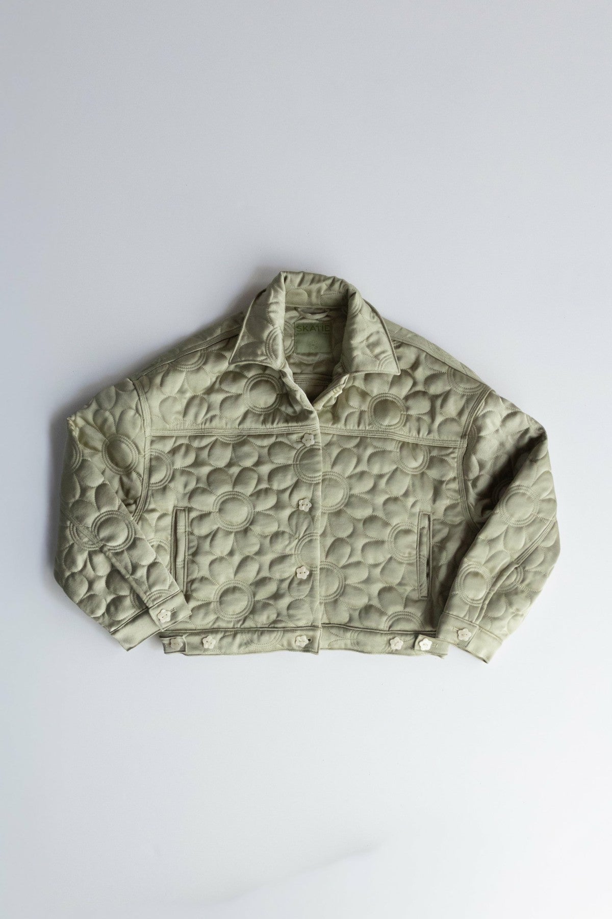 Quilted Bomber Jacket in Daisy | Skatie
