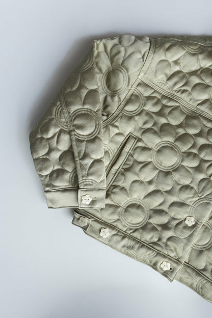Quilted Bomber Jacket in Daisy | Skatie