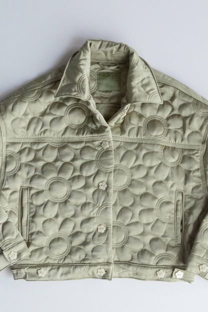 Quilted Bomber Jacket in Daisy | Skatie