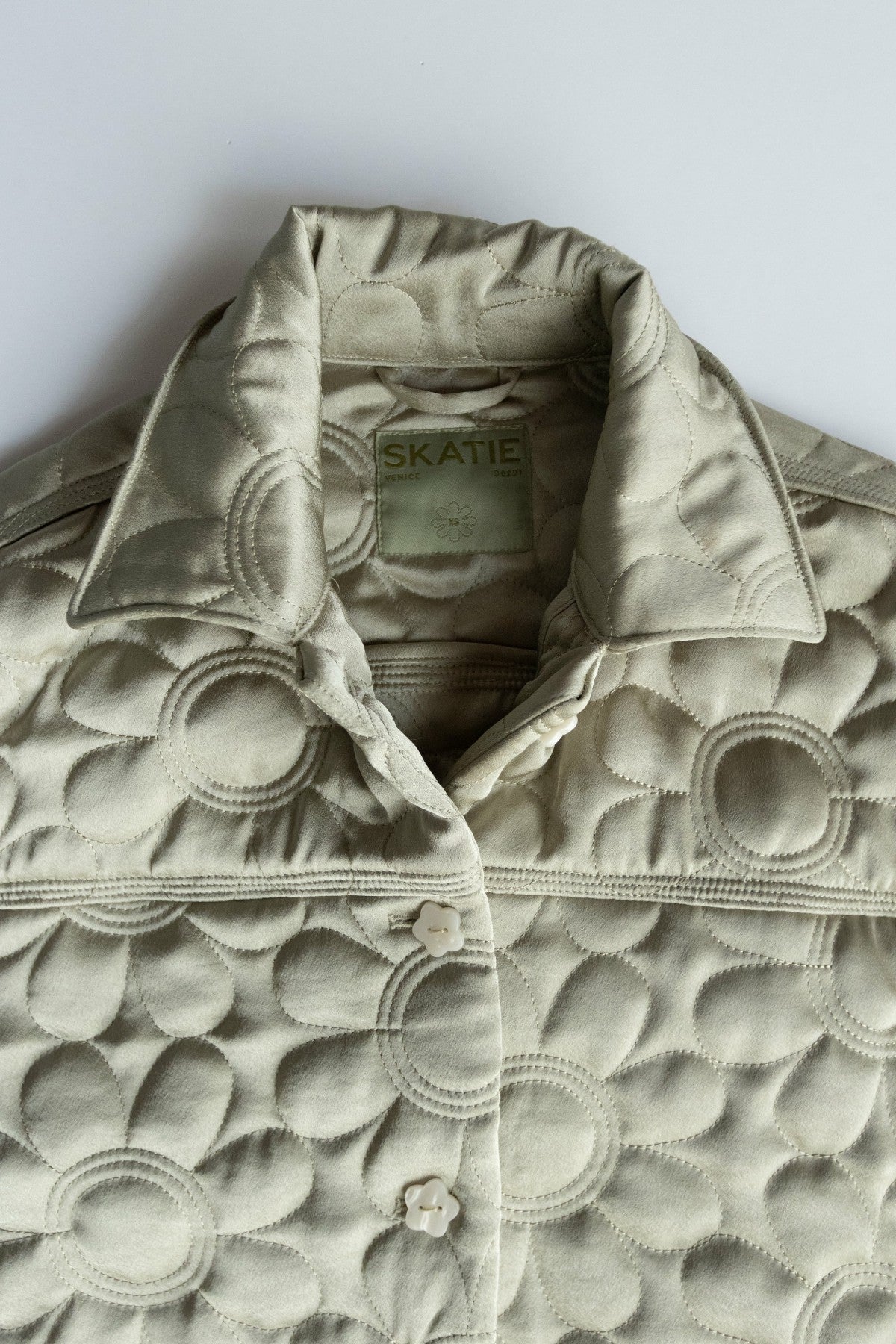 Quilted Bomber Jacket in Daisy | Skatie