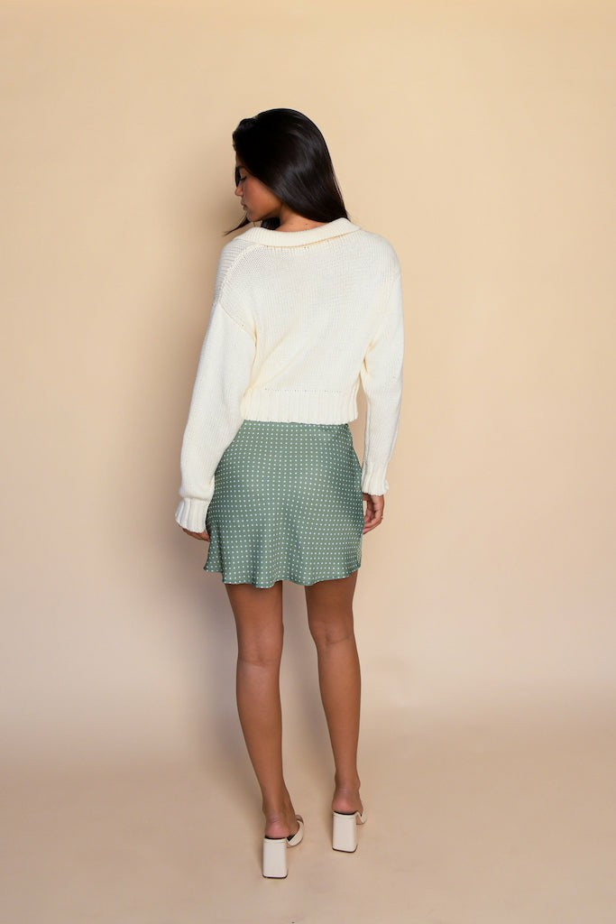 Preppy Sweater in Ivory | Skatie