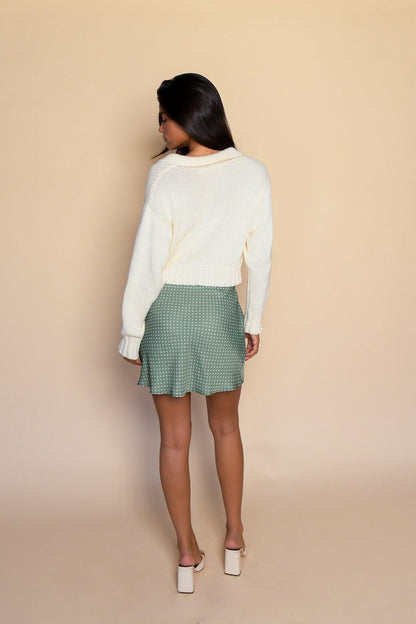 Preppy Sweater in Ivory | Skatie