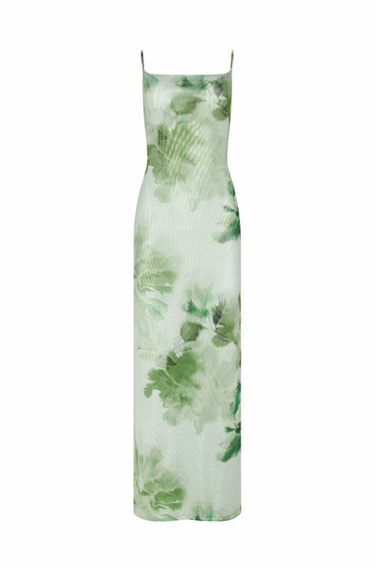 Samantha Maxi Dress Mesh in Sardinia | Skatie