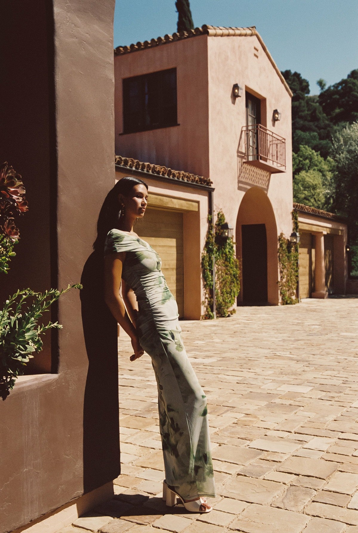 Caroline Maxi Dress Mesh in Sardinia | Skatie