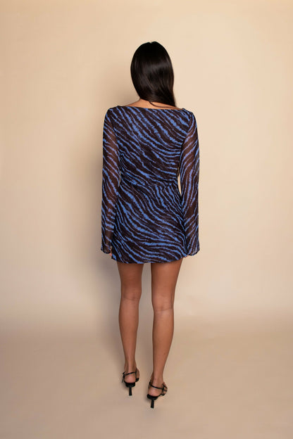 Whitney Dress Chiffon in Lynx | Skatie