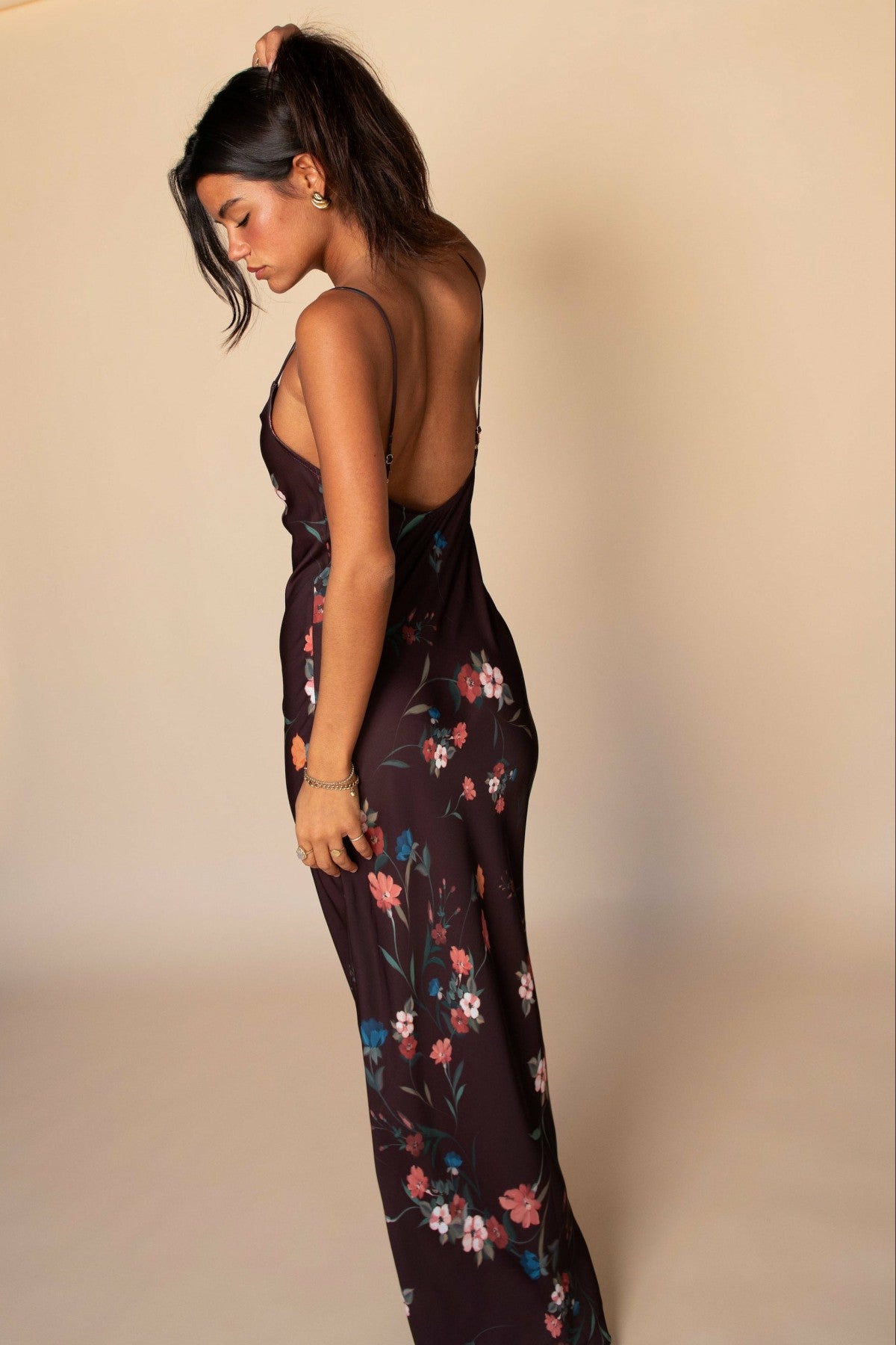 Samantha Maxi Dress Satin in Valley | Skatie