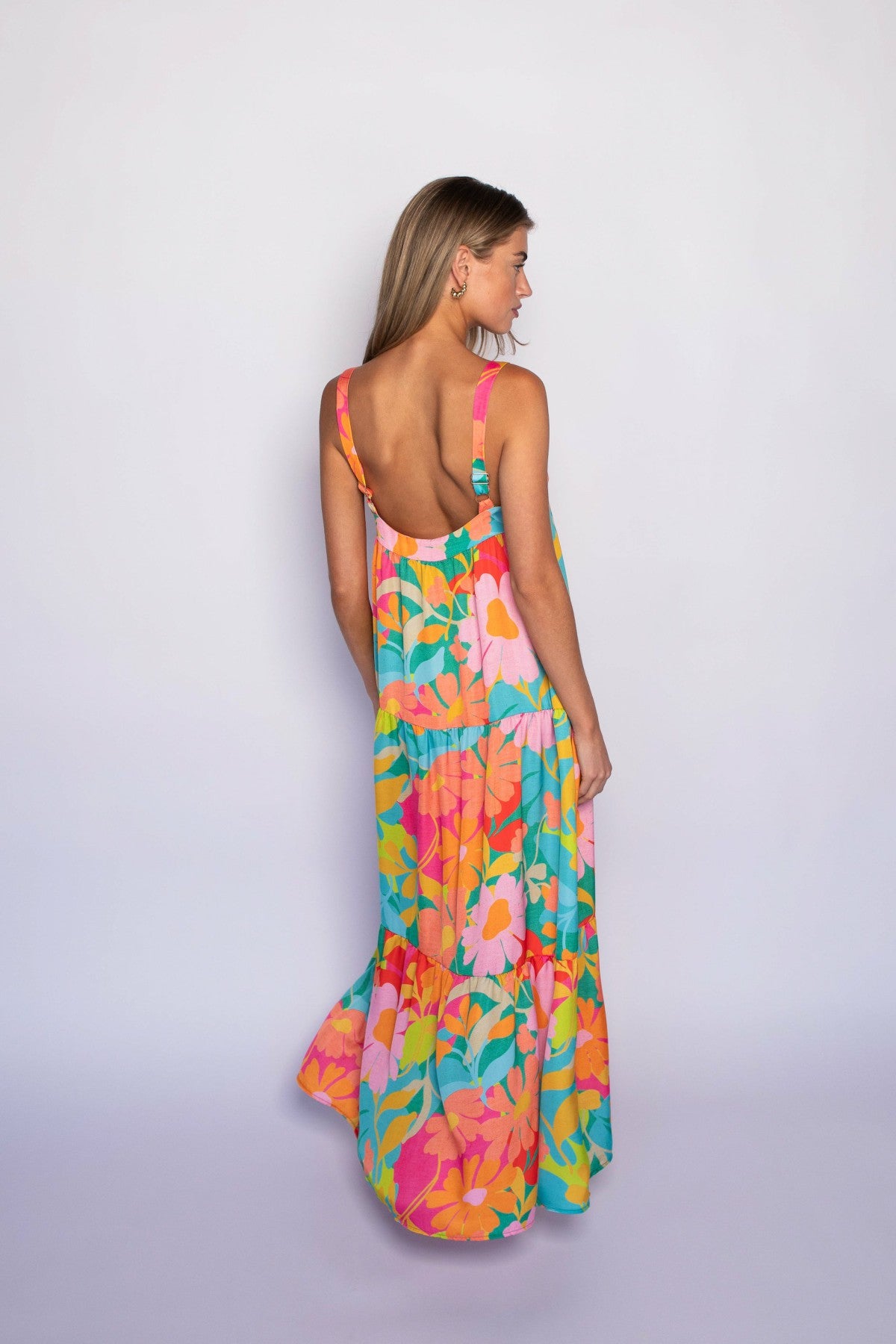 Leo Dress Satin in Flamingo | Skatie
