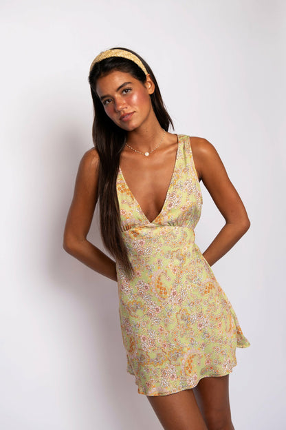 Suki Mini Dress Satin in Sorrento | Skatie