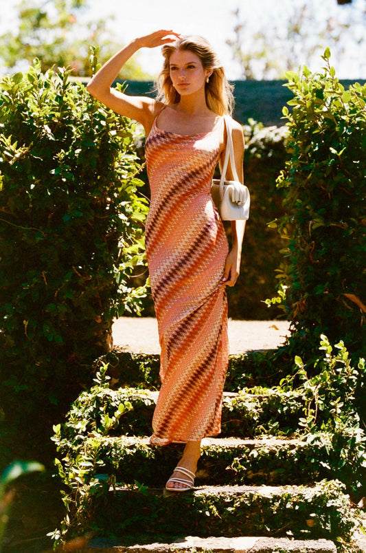 Samantha Maxi Dress Mesh in Puglia | Skatie