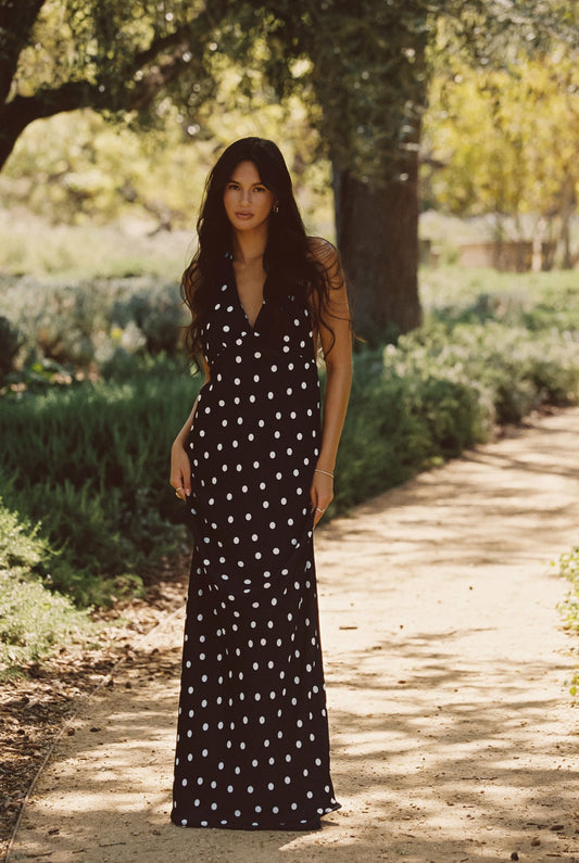 Goldie Maxi Dress Satin in Gidget | Skatie