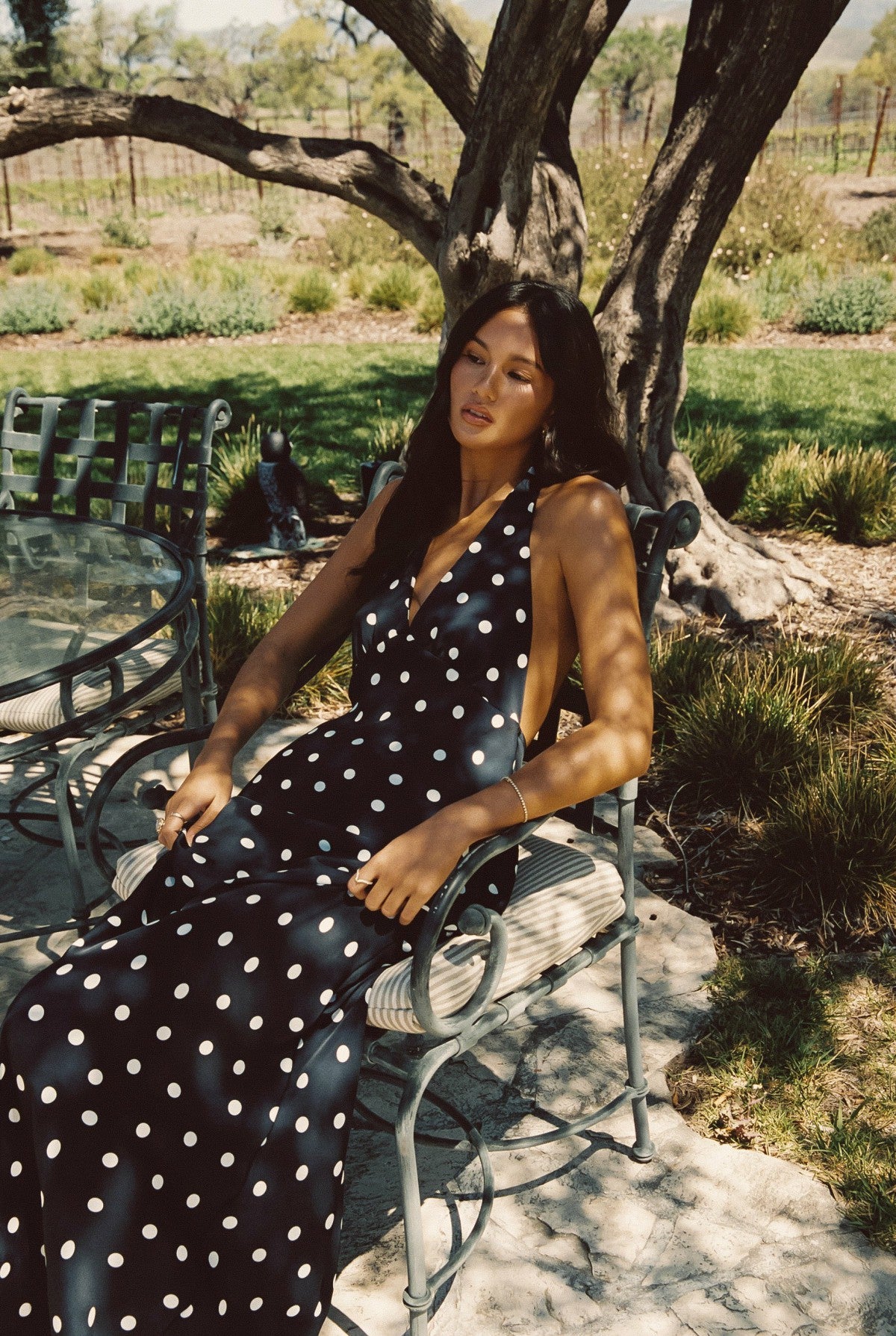 Goldie Maxi Dress Satin in Gidget | Skatie