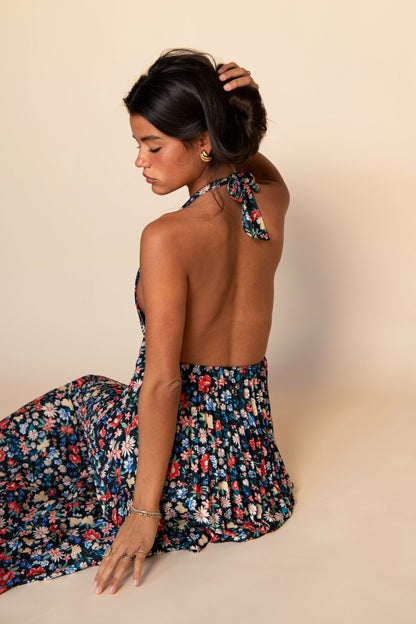 Selena Maxi Dress Satin in Prairie | Skatie