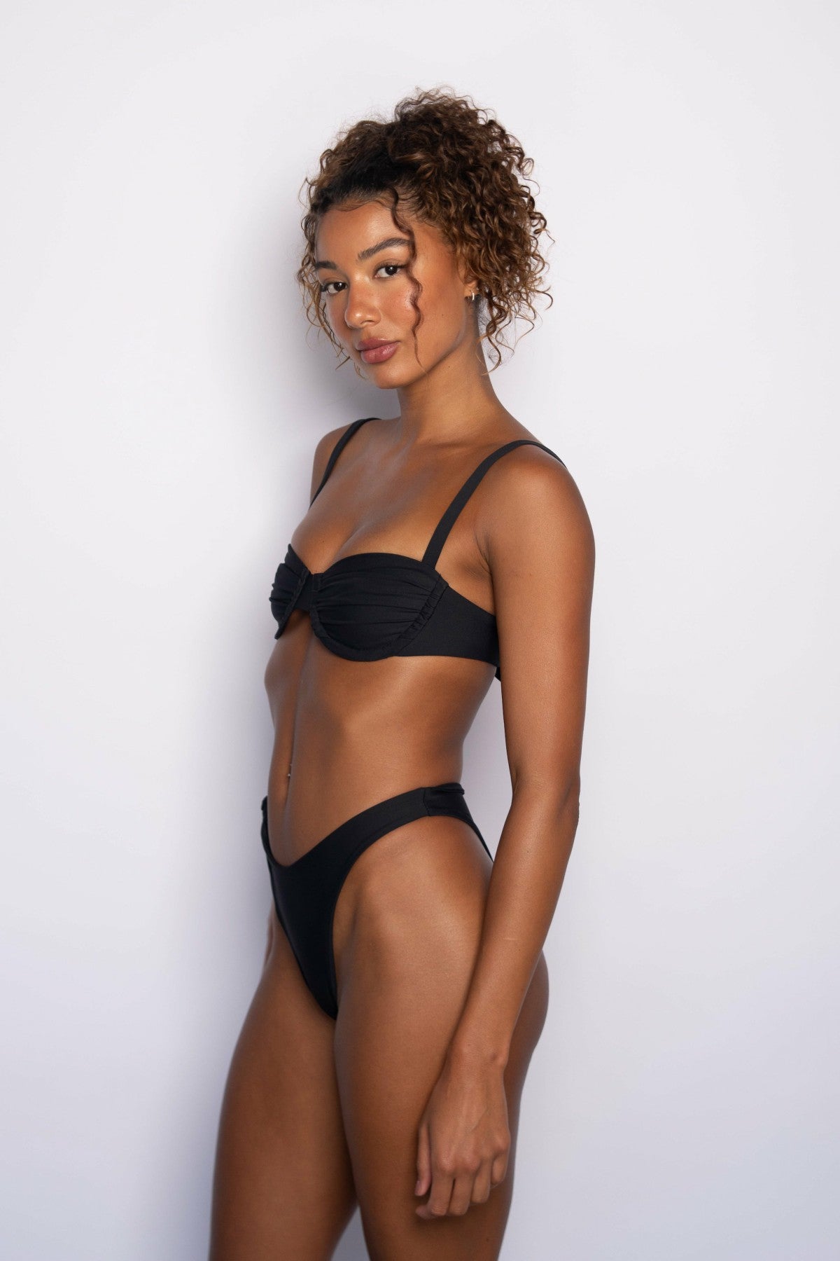 Asha Bikini Top in Black | Skatie