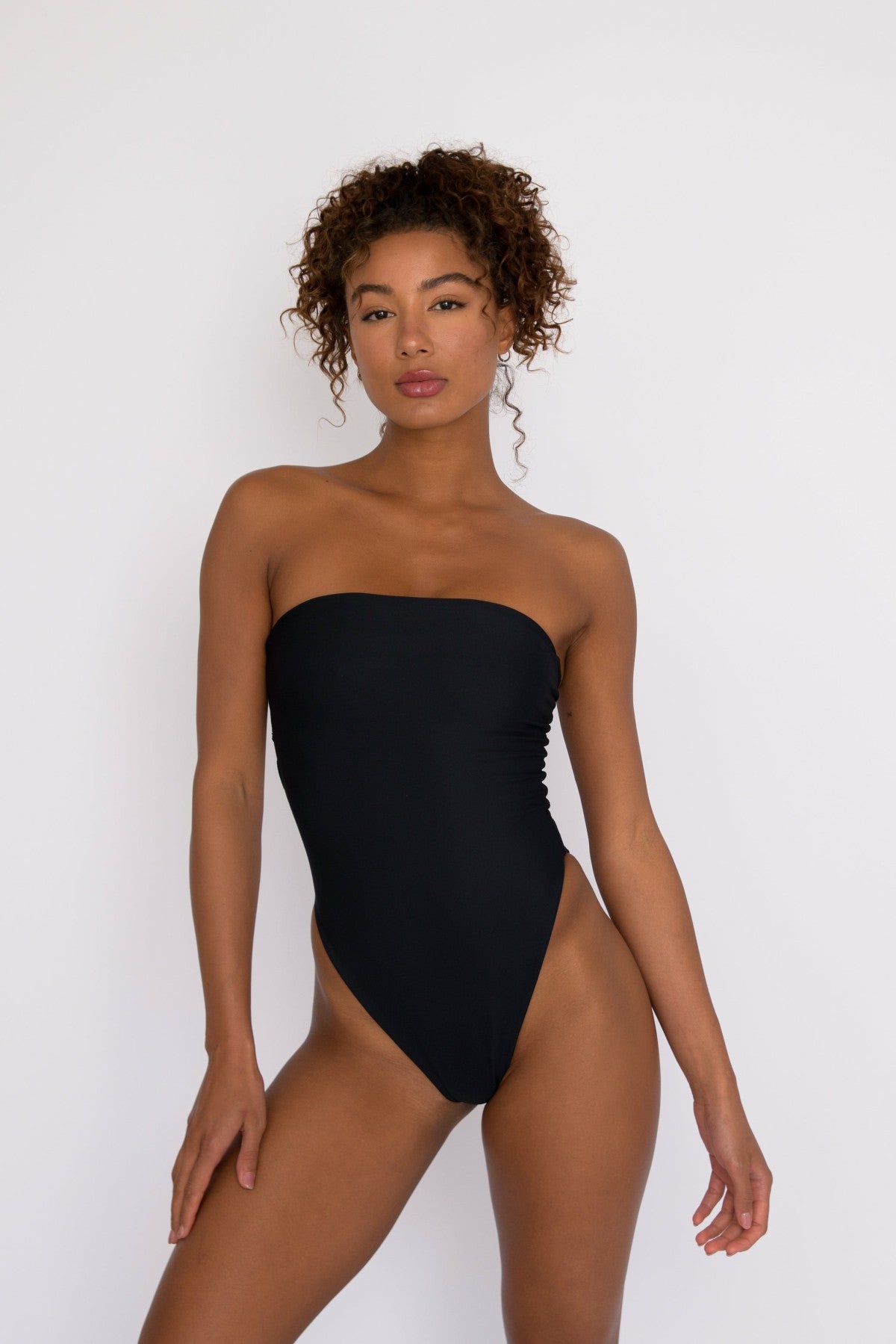 The Amy One Piece Bathing Suit in Black | Skatie