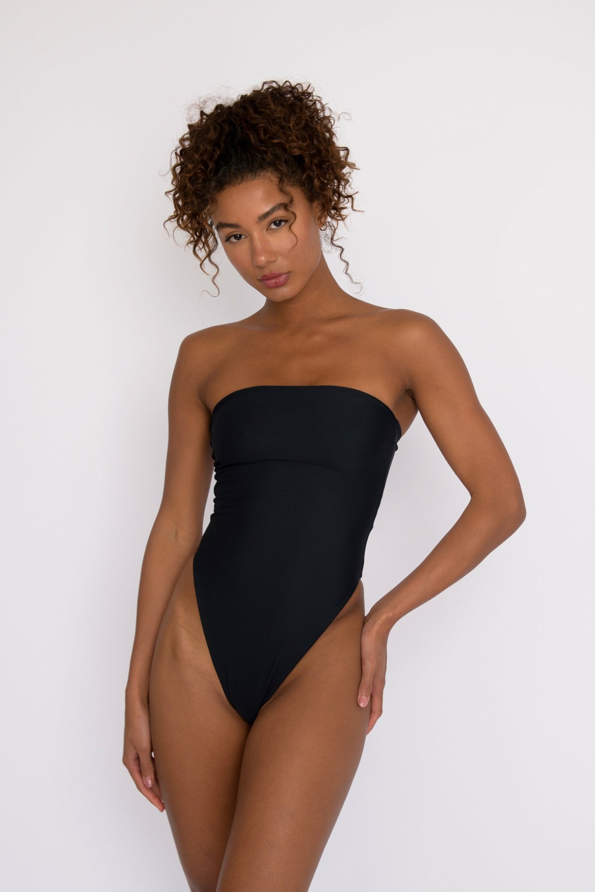 The Amy One Piece Bathing Suit in Black | Skatie