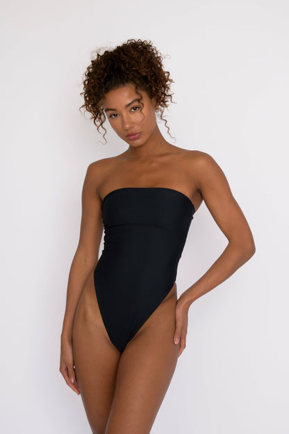 The Amy One Piece Bathing Suit in Black | Skatie