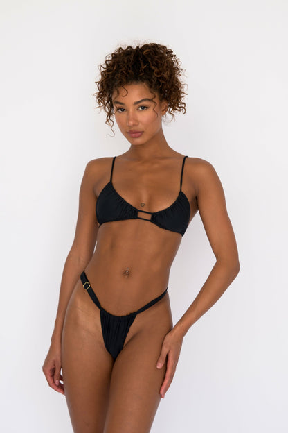 Kahea Bikini Top in Black | Skatie