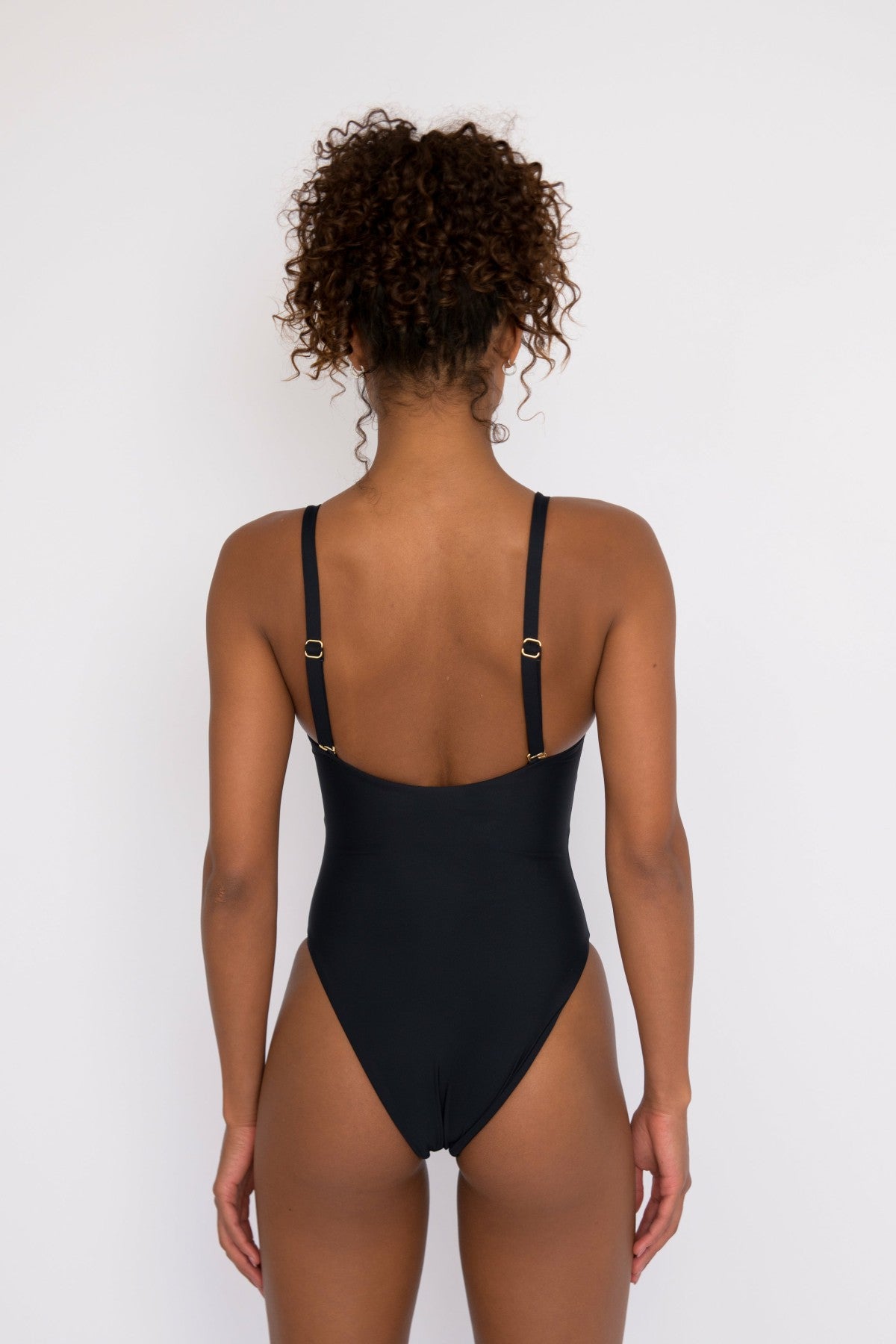 The Nikki One Piece Bathing Suit in Black | Skatie
