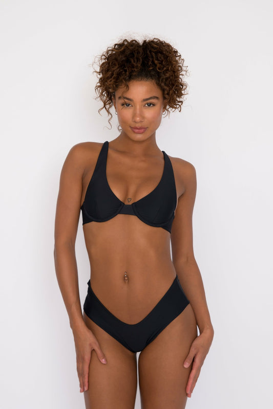 Shayla Bikini Bottom in Black | Skatie