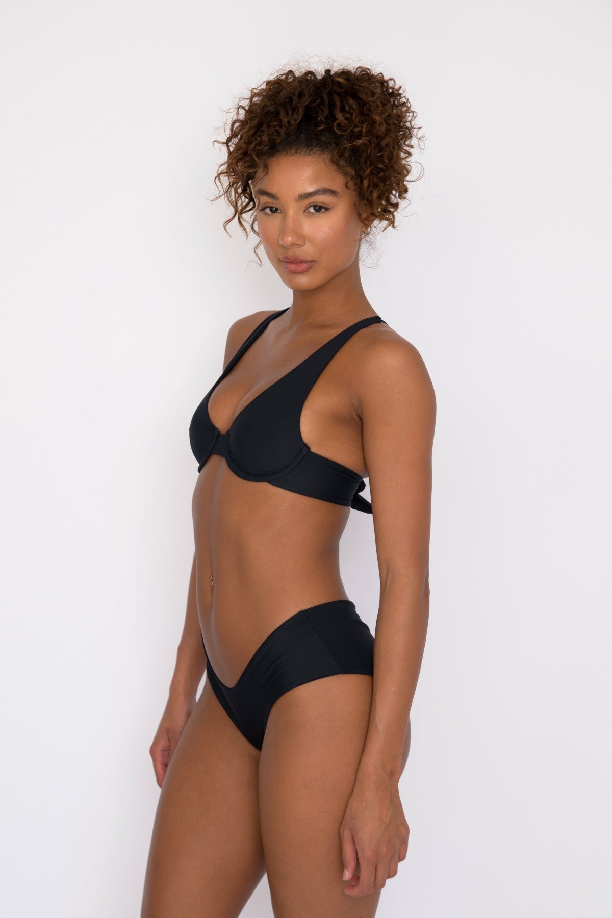 Shayla Bikini Bottom in Black | Skatie